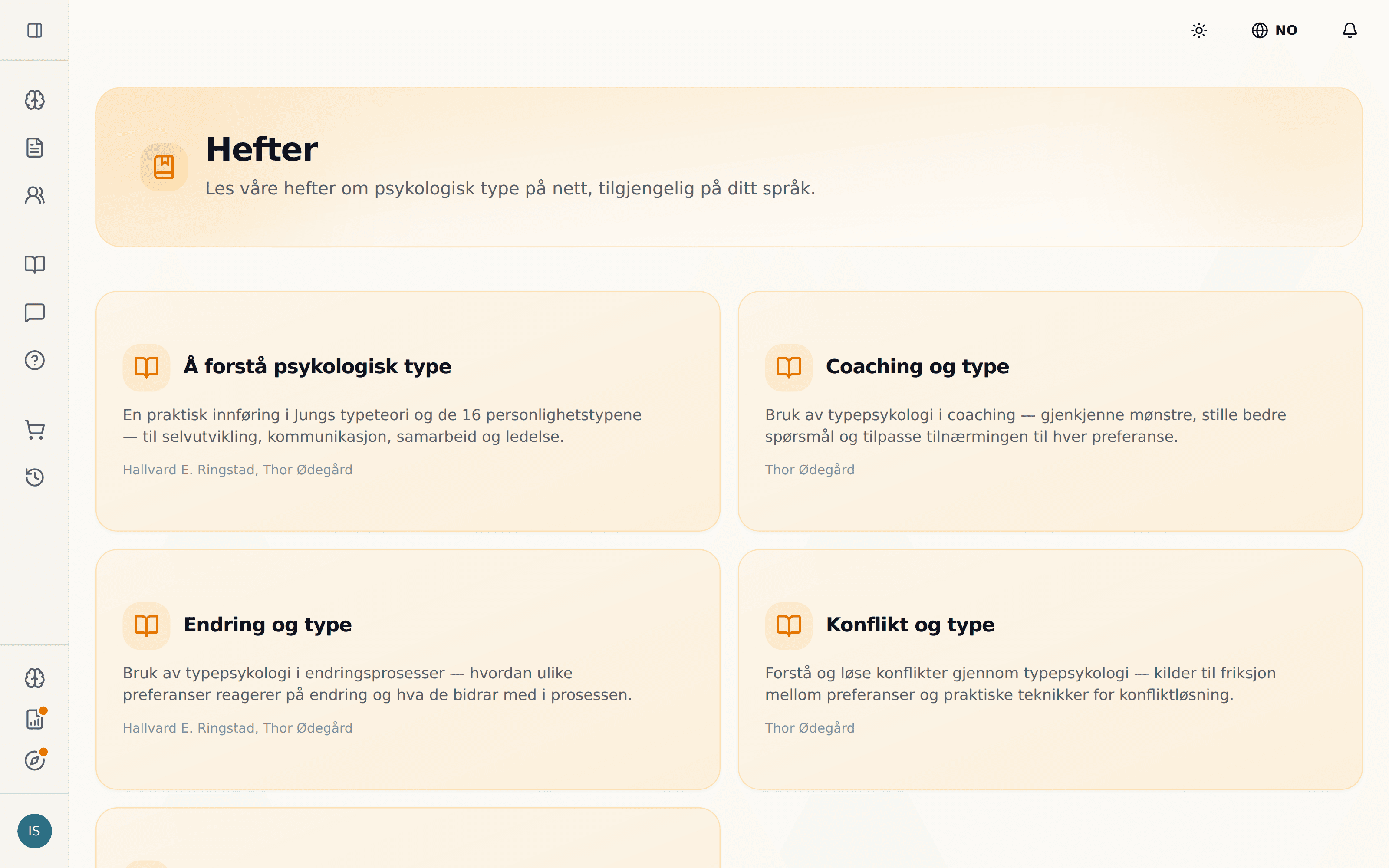 Hefte-biblioteket i OnlineJTI
